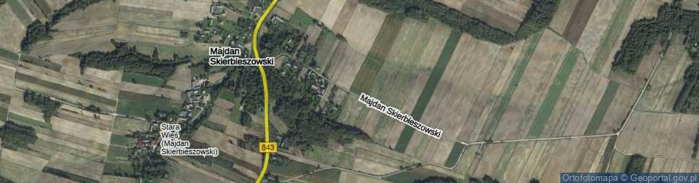 Zdjęcie satelitarne Majdan Skierbieszowski ul.